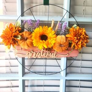 Fall door wreath